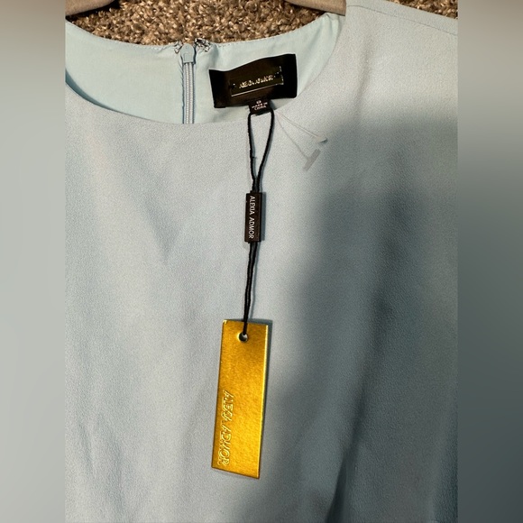 NWT Alexia Admore Paris Crewneck Asymmetric Midi Dress Size 8 - Picture 6 of 6